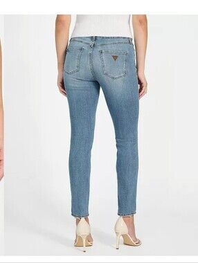 Guess Blue Skinny Jeans 1981 Women's Stretch NEW ZIRCON 29 R High Rise $98 28" L